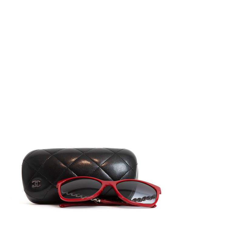Oculos-Chanel-Acetato-Vermelho