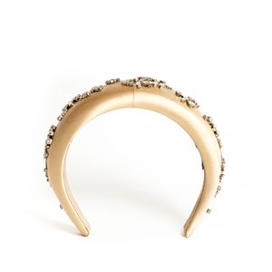 Tiara Prada Pedraria Seda Creme