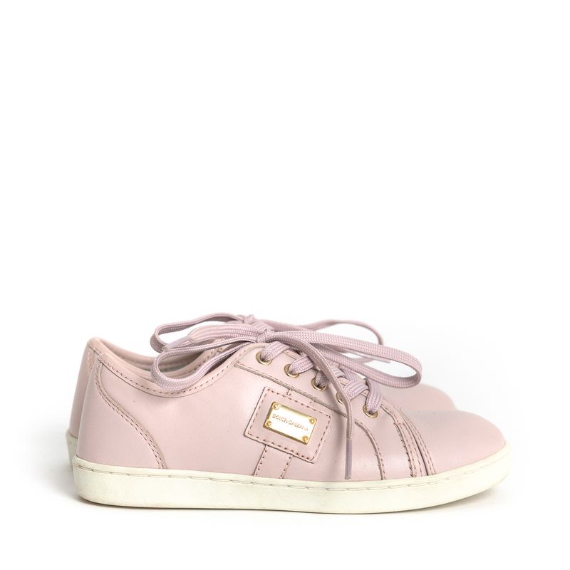 Tenis-Dolce---Gabbana-Couro-Rosa