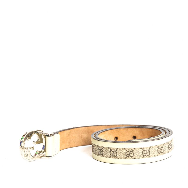 Cinto-Gucci-Infantil-Monograma-Bege
