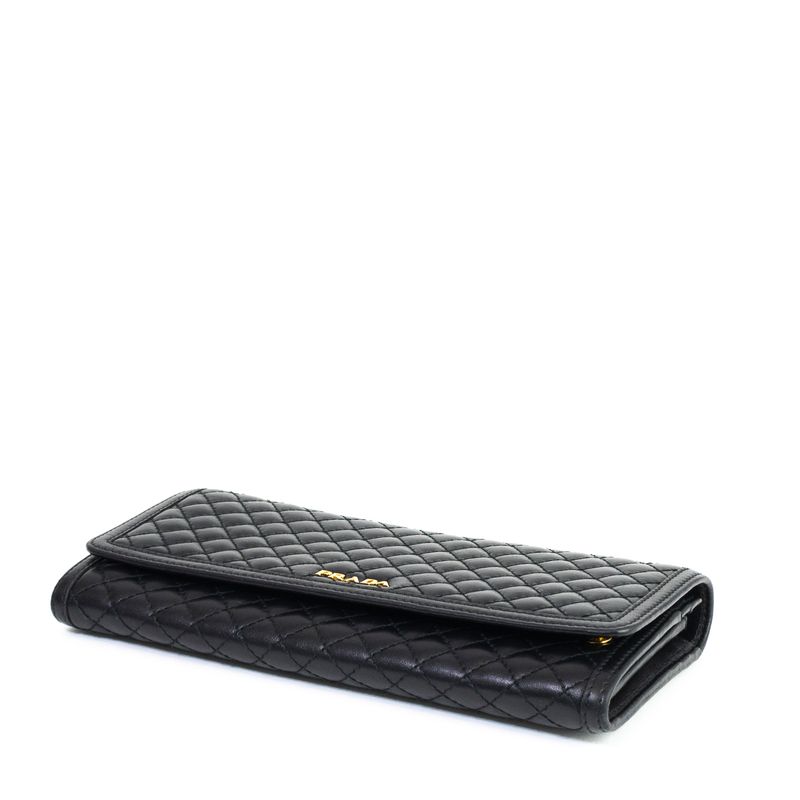 Carteira-Prada-Matelasse-Couro-Preto