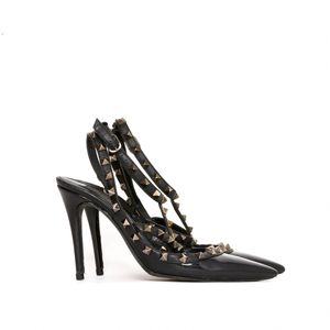 Scarpin Valentino Rockstud Verniz Preto