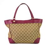 Bolsa-Gucci-Jacquard-Couro-Rosa