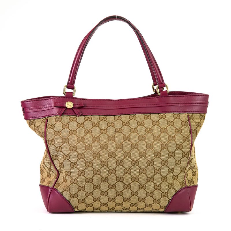 Bolsa-Gucci-Jacquard-Couro-Rosa