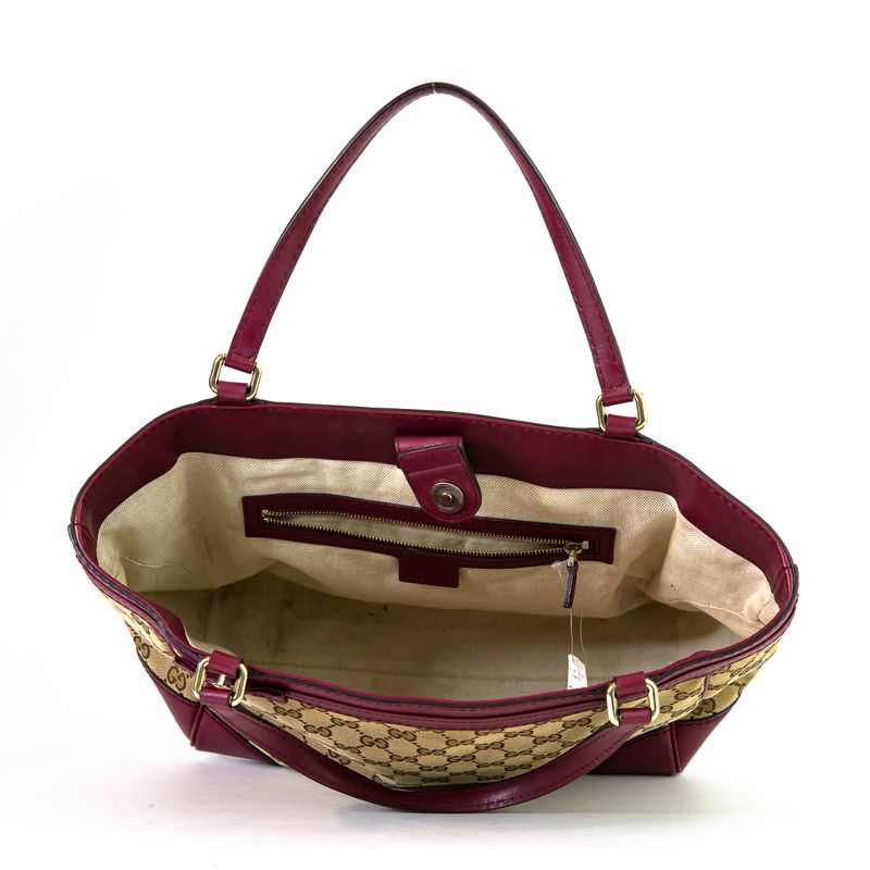 Bolsa-Gucci-Jacquard-Couro-Rosa