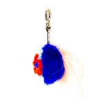 Chaveiro-Fendi-Pompom-Azul