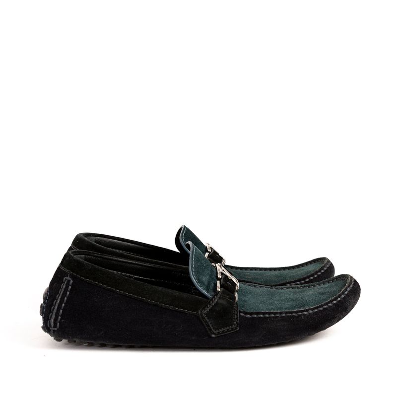 Mocassim-Louis-Vuitton-Camurca-Verde-Bicolor