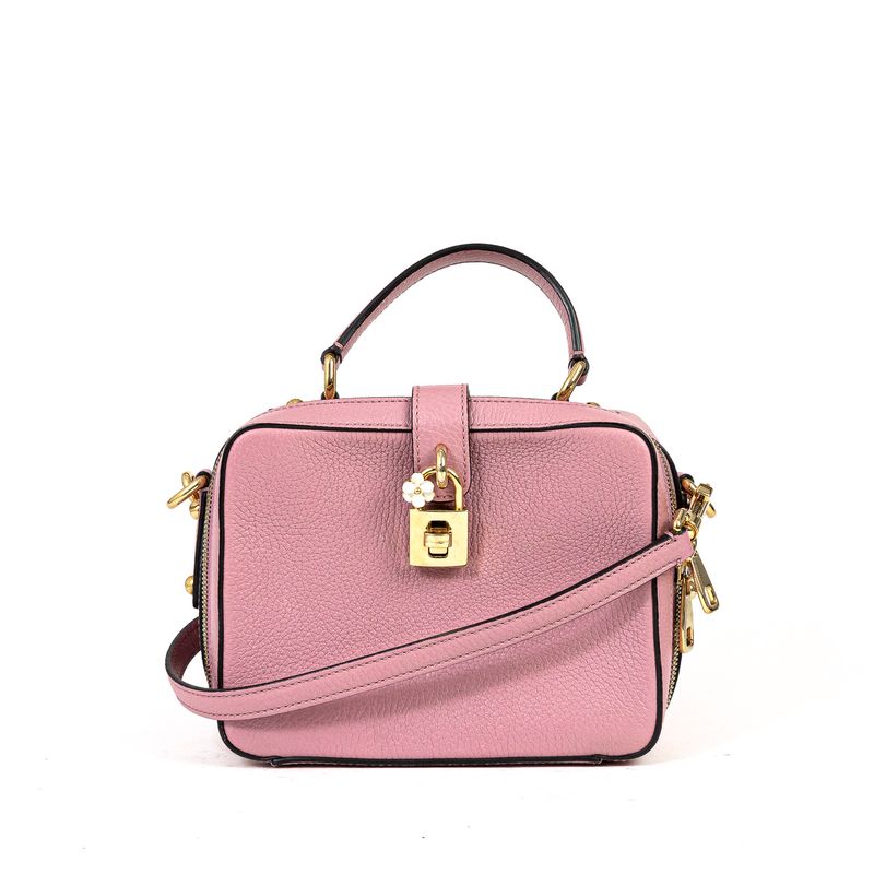 Bolsa-Dolce---Gabbana-Couro-Rosa