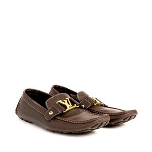 Mocassim Louis Vuitton Couro Marrom