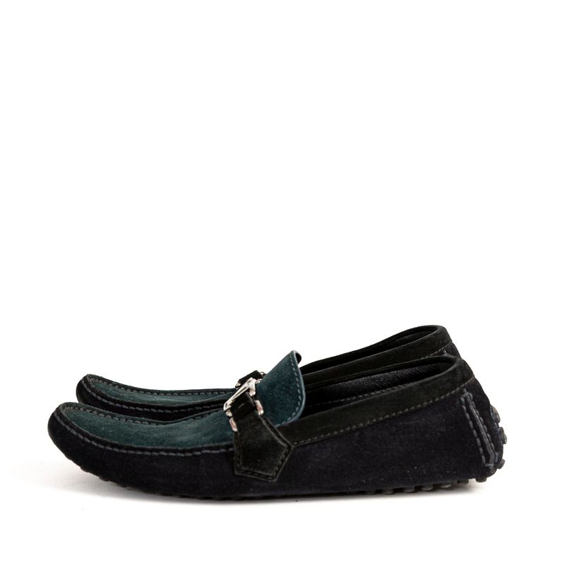 Mocassim-Louis-Vuitton-Camurca-Verde-Bicolor