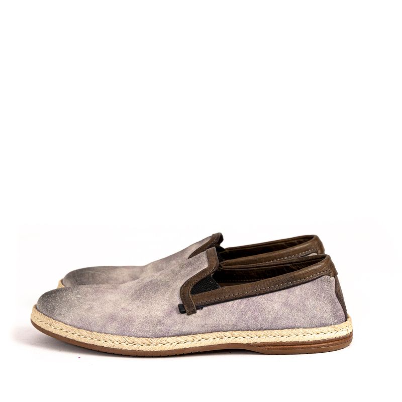 Slipper-Dolce---Gabbana-Camurca-e-Palha-Cinza