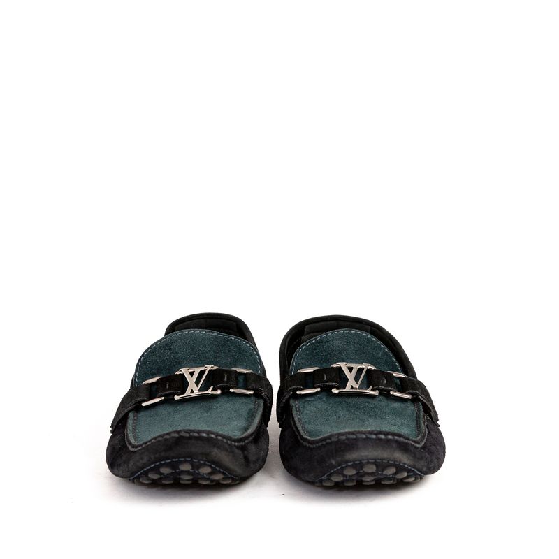 Mocassim-Louis-Vuitton-Camurca-Verde-Bicolor