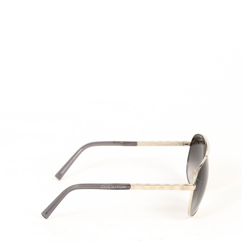 Oculos-Louis-Vuitton-Damier-Prateado