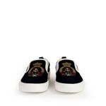 Slipper-Gucci-Lona-Azul-Marinho-Brasao