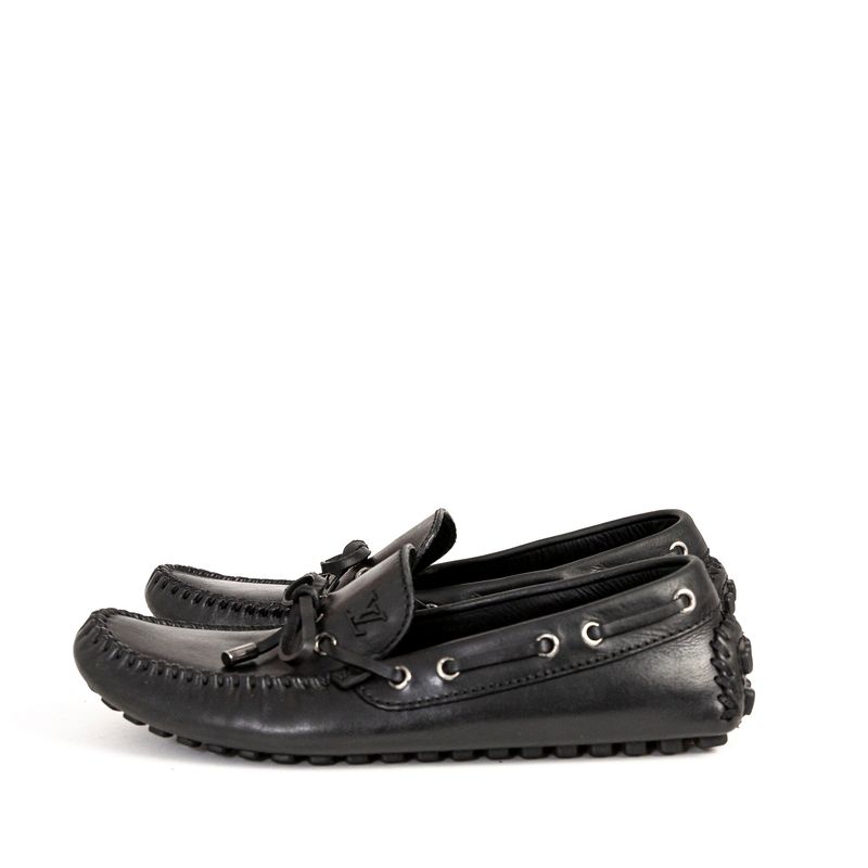 Mocassim-Louis-Vuitton-Couro-Preto