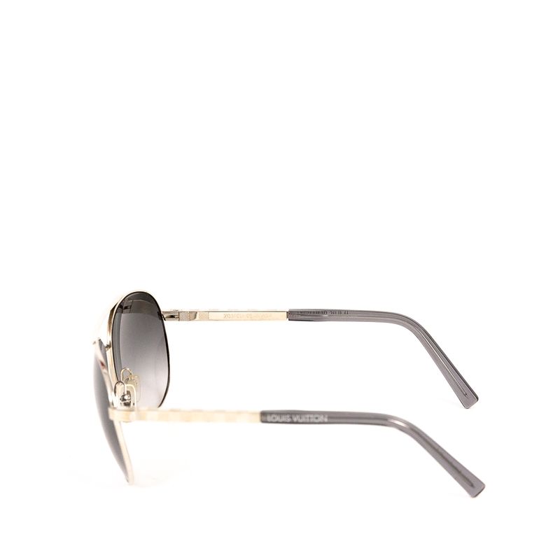 Oculos-Louis-Vuitton-Damier-Prateado