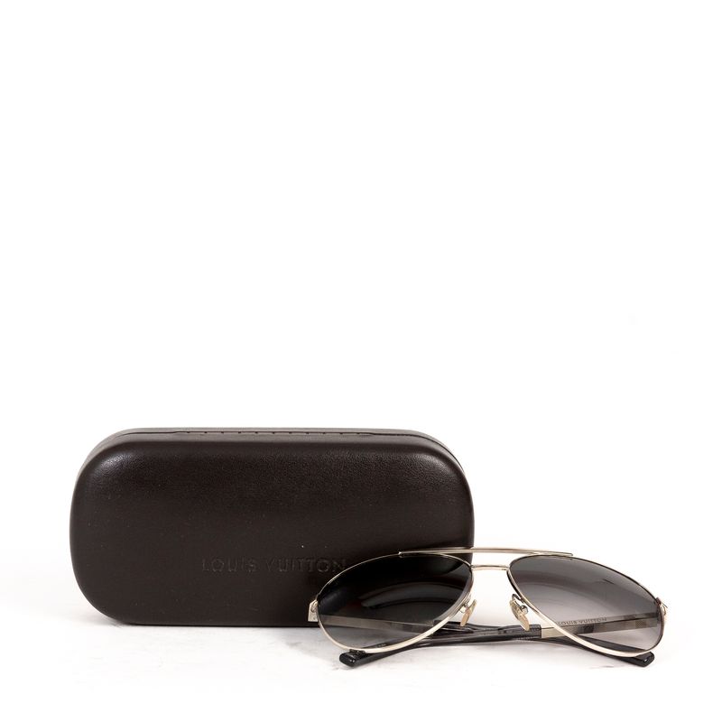 Oculos-Louis-Vuitton-Damier-Prateado