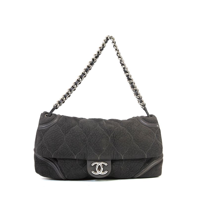 Bolsa-Chanel-Tecido-Cinza