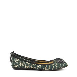 Sapatilha Chanel Escritos Verde