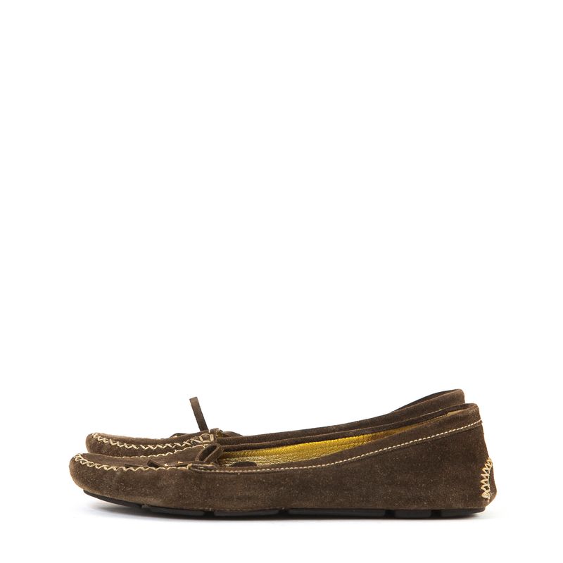 Mocassim-Prada-Camurca-Marrom