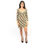 Vestido-Missoni-Descotado-Verde-e-Laranja