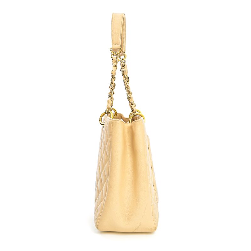 Bolsa-Chanel-Shopper-Caviar-Bege