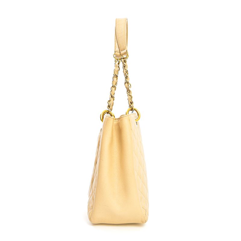 Bolsa-Chanel-Shopper-Caviar-Bege