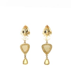 Brinco Chanel Dourado Fosco