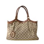 Bolsa-Gucci-Jacquard-Couro-Marrom