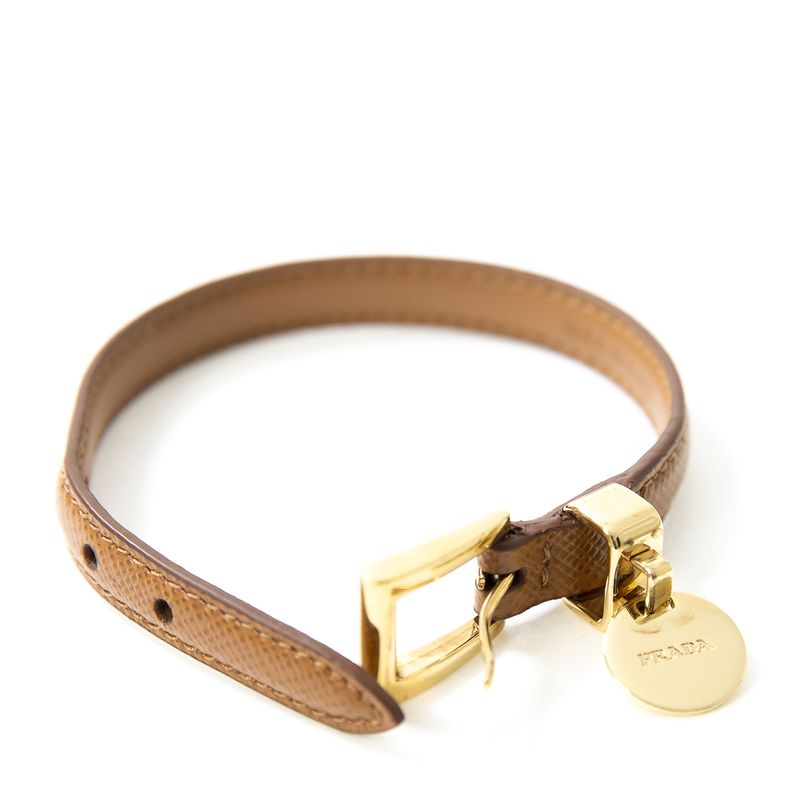 Pulseira-Prada-Saffiano-Bege