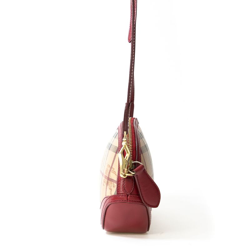 Bolsa-Burberry-House-Check-Couro-Vermelho