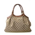 Bolsa-Gucci-Jacquard-Couro-Marrom