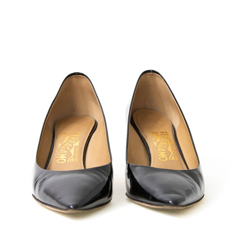 Scarpin-Salvatore-Ferragamo-Verniz-Preto
