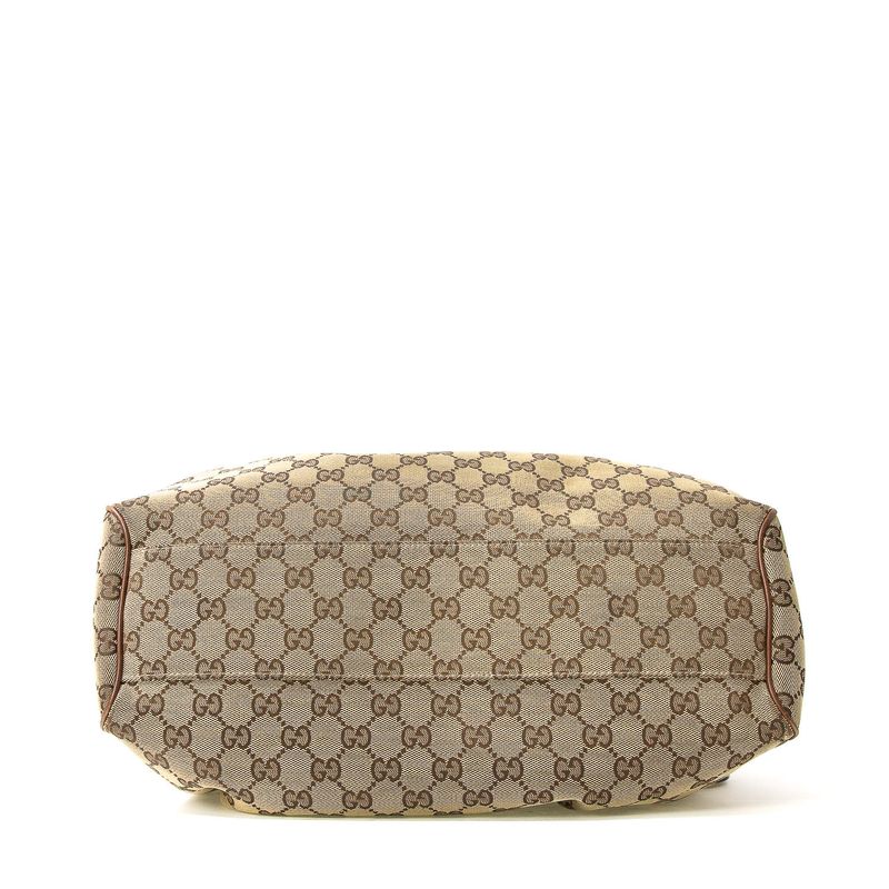 Bolsa-Gucci-Jacquard-Couro-Marrom