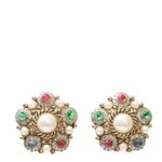 Brinco-de-Pressao-Vintage-Pedras-Verde-Rosa-e-perola