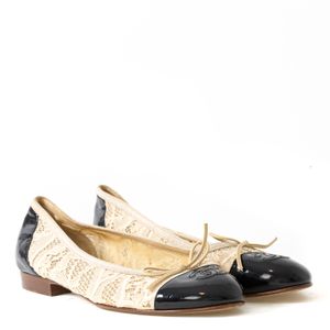 Sapatilha Chanel Renda Bicolor