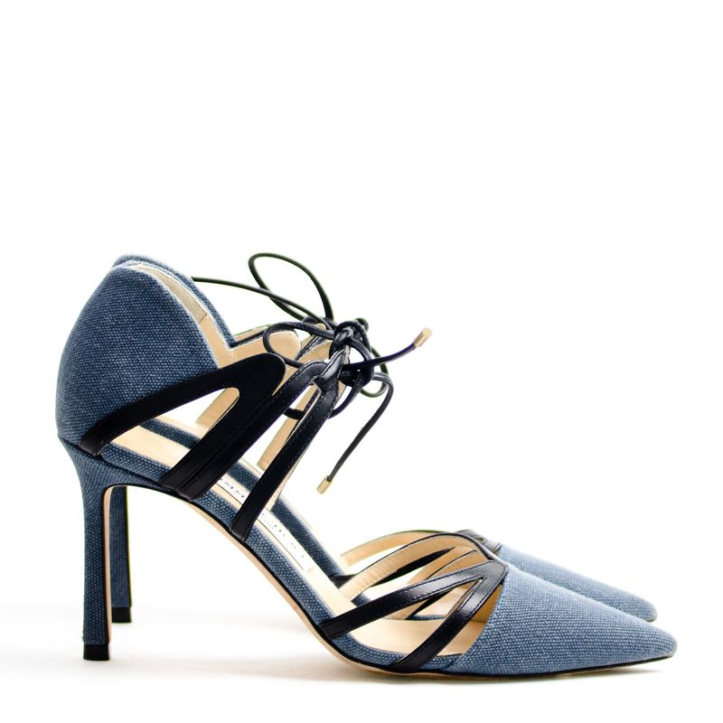 Scarpin-Jimmy-Choo-Tecido-Azul