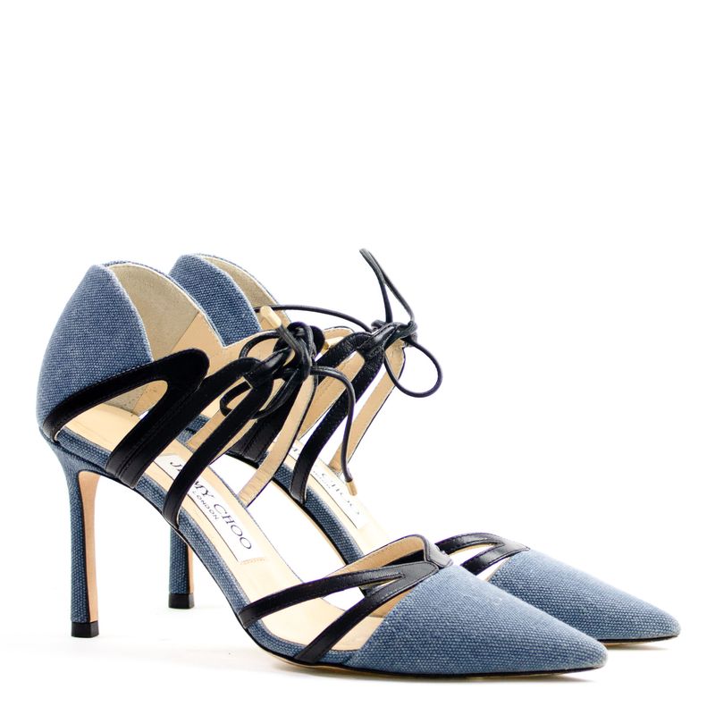 Scarpin-Jimmy-Choo-Tecido-Azul