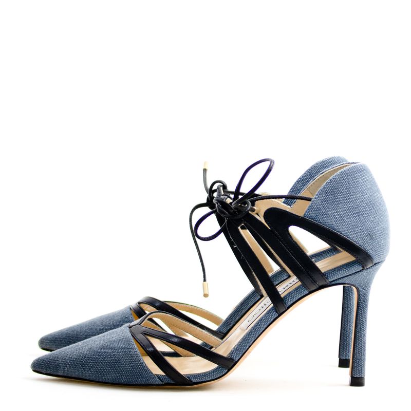 Scarpin-Jimmy-Choo-Tecido-Azul