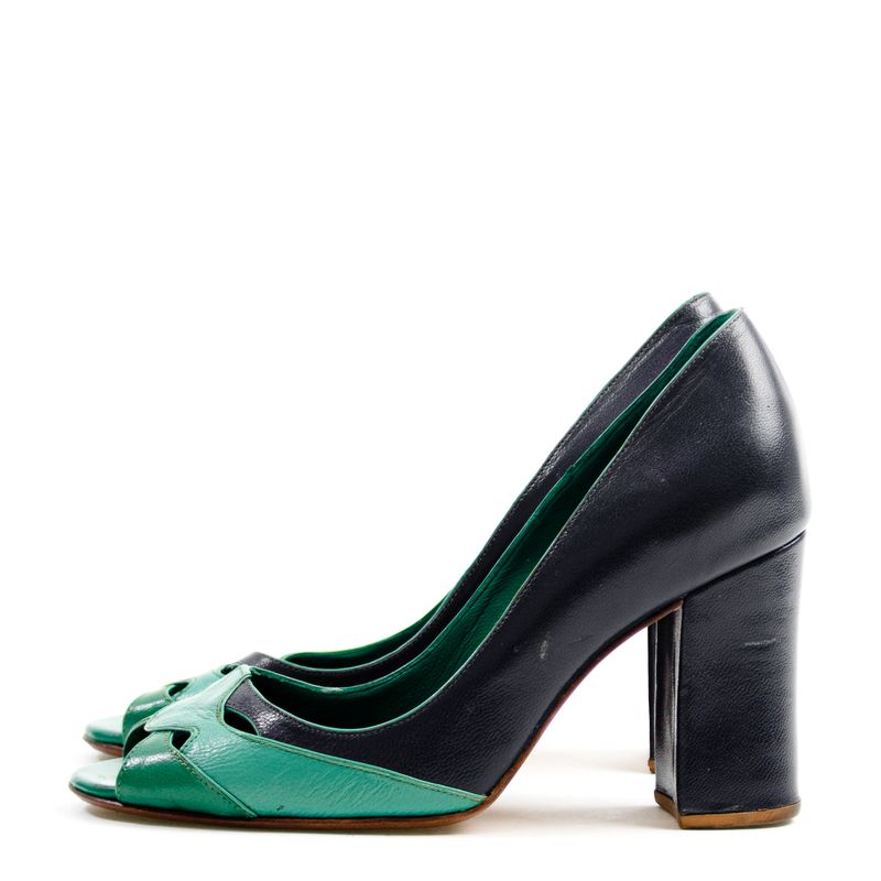 Scarpin-Sarah-Chofakian-Azul-e-Verde