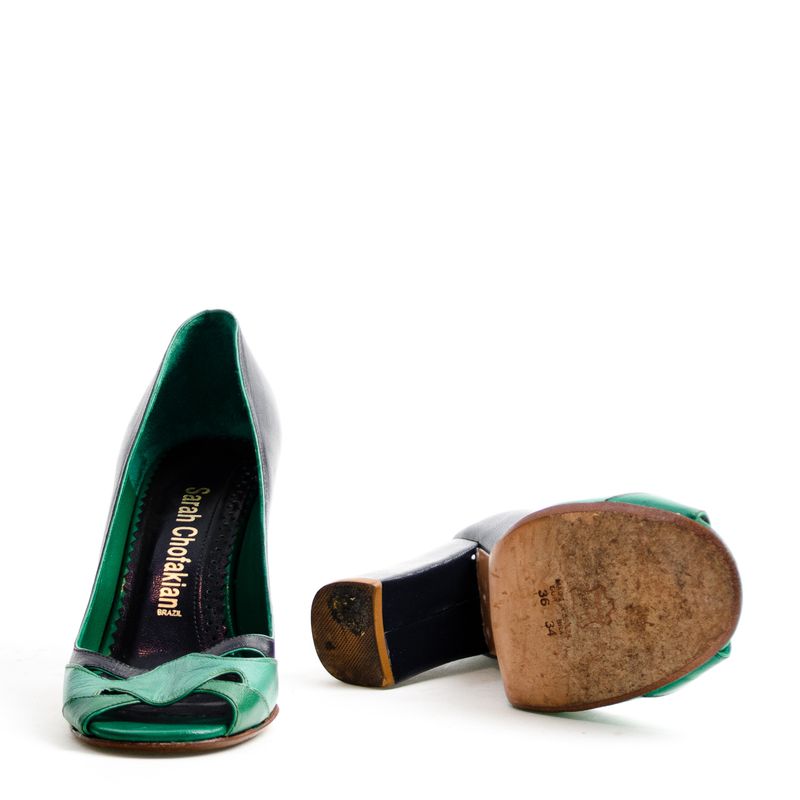 Scarpin-Sarah-Chofakian-Azul-e-Verde