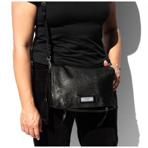 Bolsa Prada Messenger Couro Preto