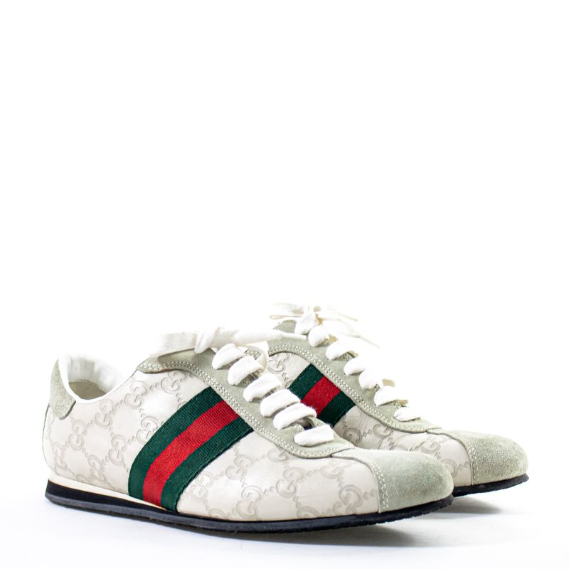 Tenis-Gucci-Guccissima-Cinza