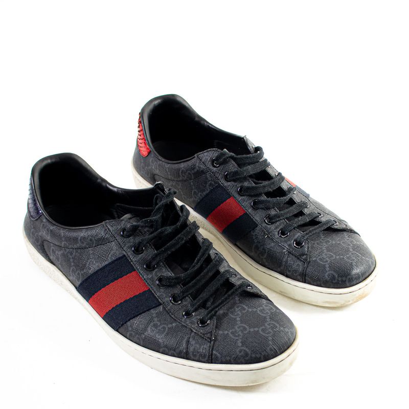 Tenis-Gucci-Jacquard-Preto