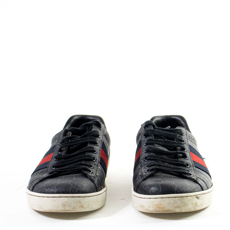 Tenis-Gucci-Jacquard-Preto