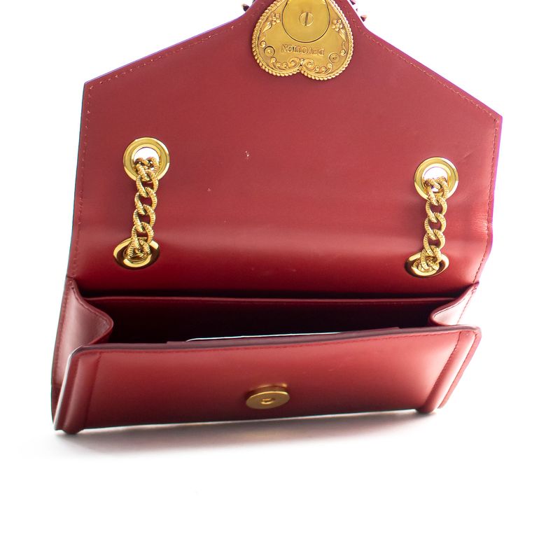 Bolsa-Dolce---Gabbana-Devotion-Couro-Vermelho