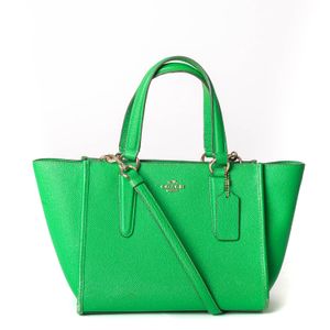 Bolsa Coach Couro Verde