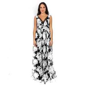 Vestido Vera Wang Floral Preto