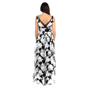 Vestido Vera Wang Floral Preto