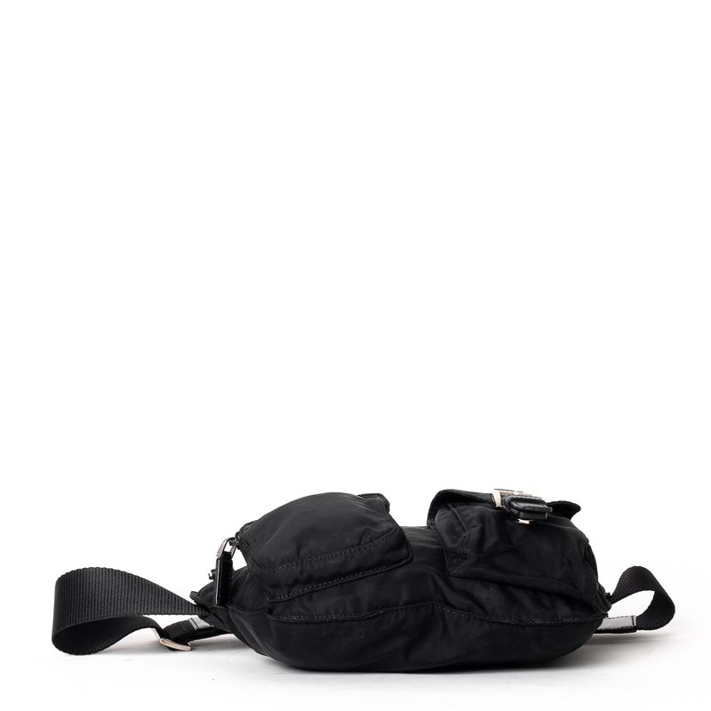 Pochete-Prada-Nylon-Preto